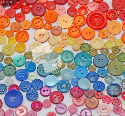 Image of rainbow fashion - colored buttons