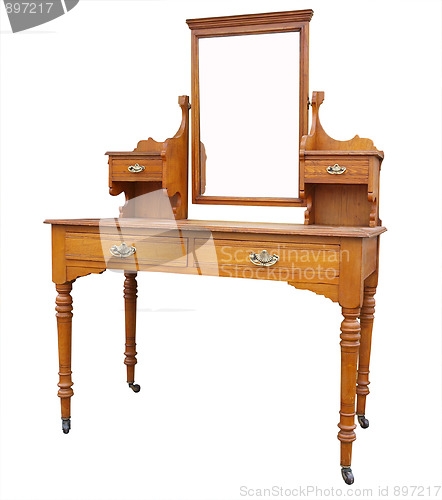 Image of Antique Dressing Table with Mirror