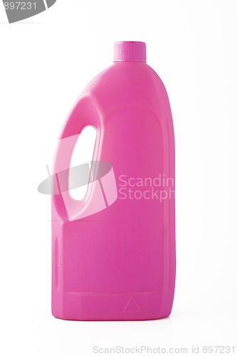 Image of pink bottle, cleaning product