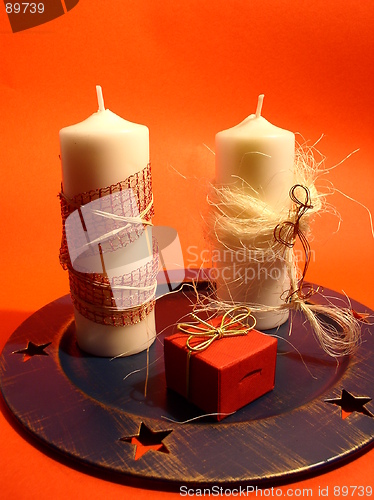 Image of Candles and gift