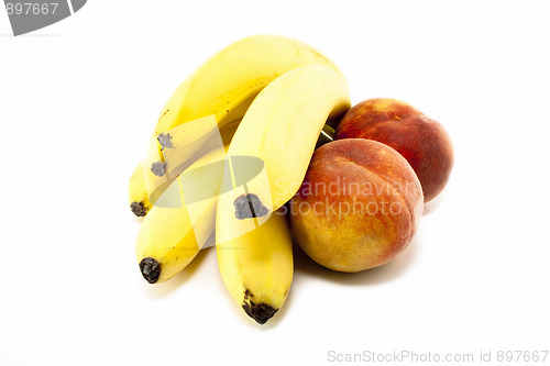Image of Bananas and peaches