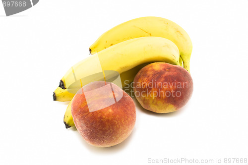 Image of Bananas and peaches