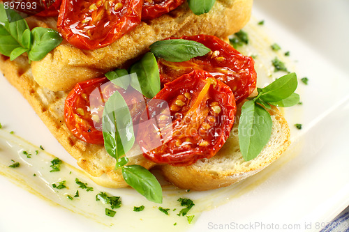 Image of Roasted Tomato Bruschetta