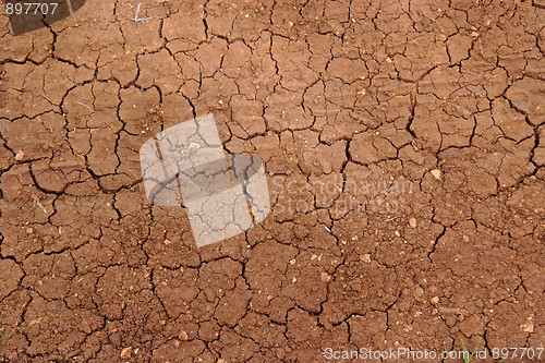 Image of Cracked ground in drought texture