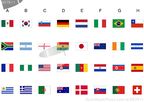 Image of World cup flags