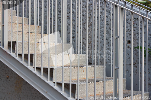 Image of The steel stairs