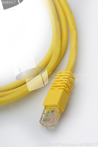 Image of Lan cable isolated on the white background