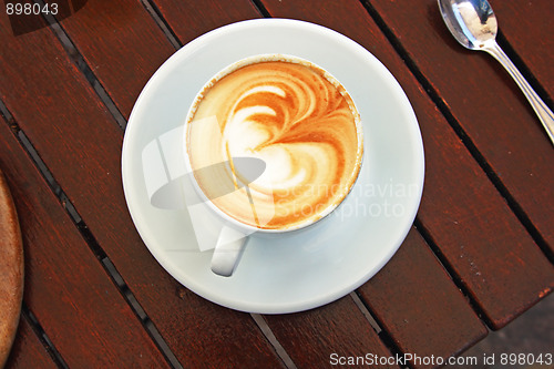 Image of The cup of coffee in the restaurant