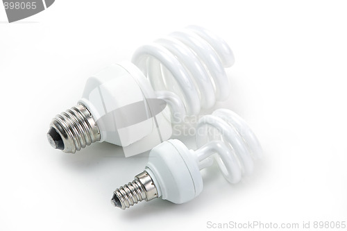 Image of Fluorescent lamp bulb on isolated background