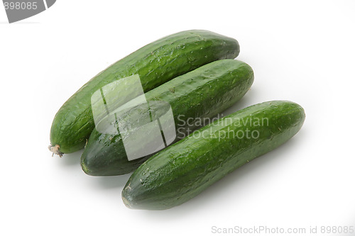 Image of Tasty kitchen. Fresh vegetables isolated on white