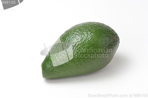 Image of Green avocado isolated on white