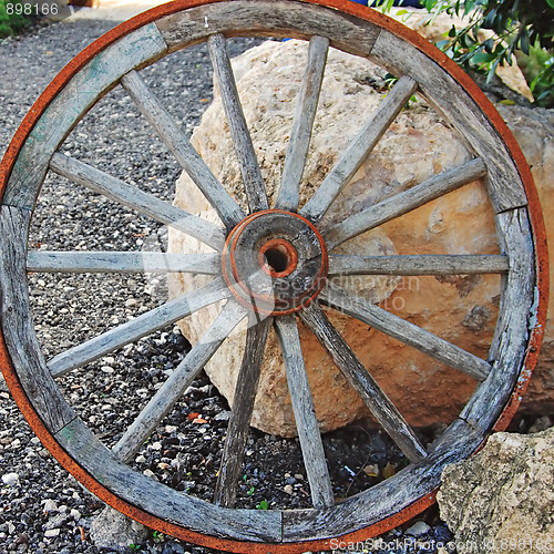 Image of The wooden wheel