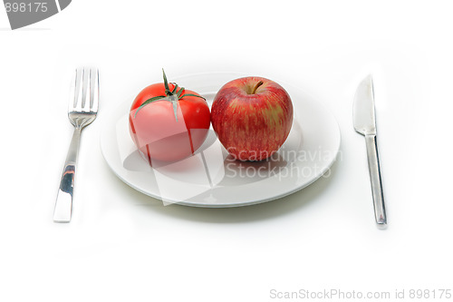 Image of Tomato and apple
