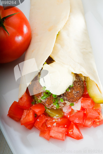 Image of falafel wrap