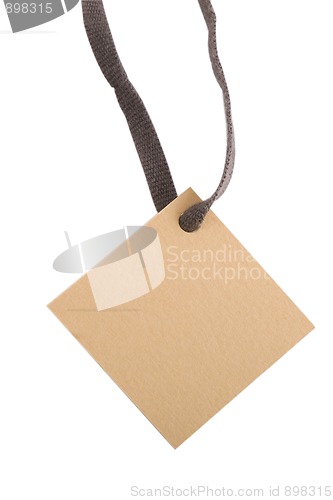 Image of tan blank tag