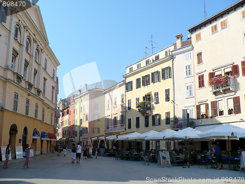 Image of Square on Rovinj`s seafront
