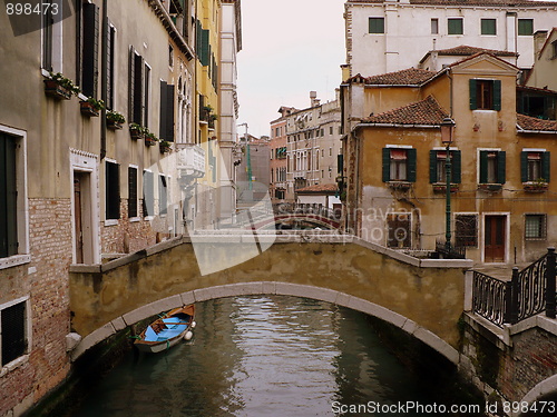 Image of Venetian bridges across narrow canal