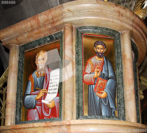 Image of Icon in Church of the Holy Sepulchre