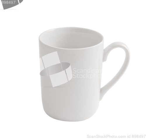Image of White cup isolated on white with clipping path
