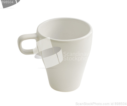Image of White cup isolated on white with clipping path