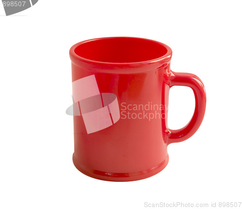 Image of Red cup isolated on white with clipping path