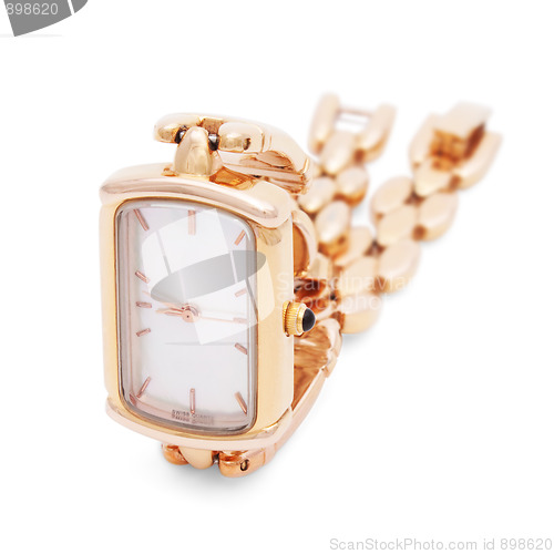 Image of Golden Wristwatches isolated 2