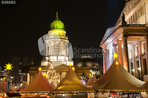 Image of berlin gendarmenmarkt weihnachtsmarkt-