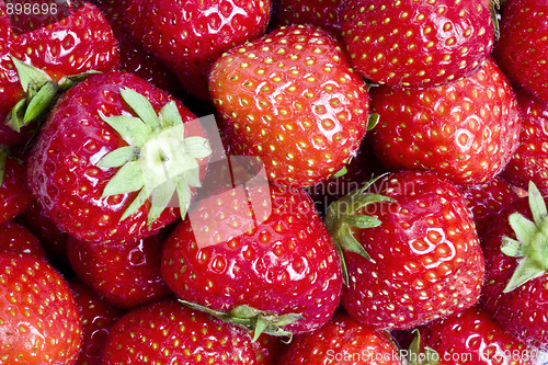 Image of Fresh strawberries background