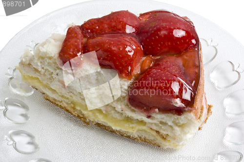 Image of delicious strawberry cheese cake
