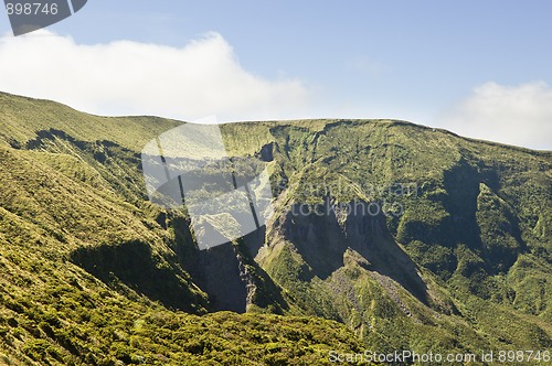 Image of Steep cliffs of volcano in Faial, Azores