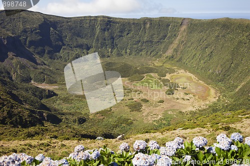 Image of Inside of Caldeira volcano in Faial, Azores