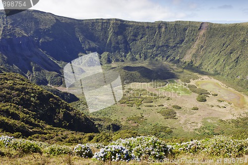Image of Inside of Caldeira volcano in Faial, Azores