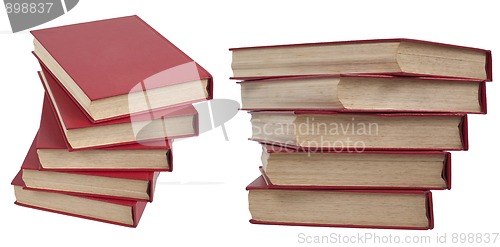 Image of Piles of red books
