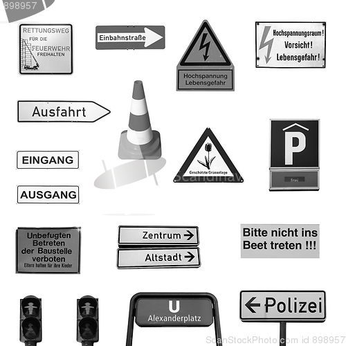 Image of German signs