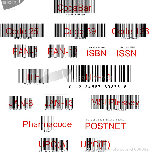 Image of Bar code, various set