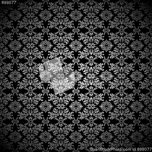 Image of Silver leaf wallpaper