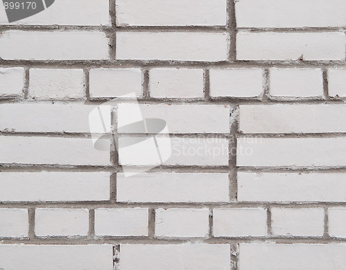 Image of Old white brick wall