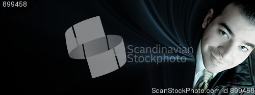 Image of Smiling Business Man Banner