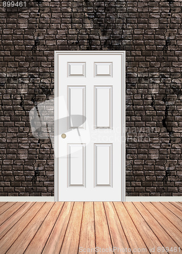 Image of Brick Wall Doorway