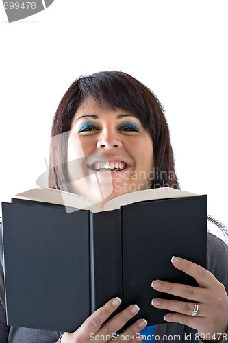 Image of Happy Smiling Book Reader