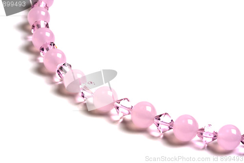 Image of beautiful pink string of beads