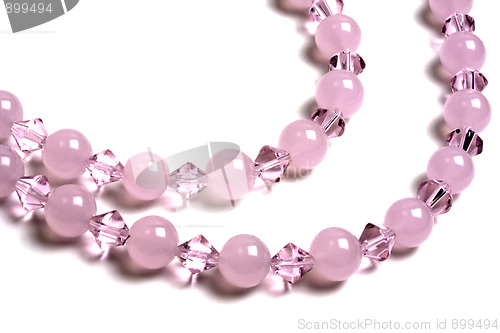 Image of Beautiful pink string of beads i