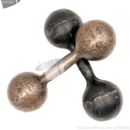 Image of Old dumbbells