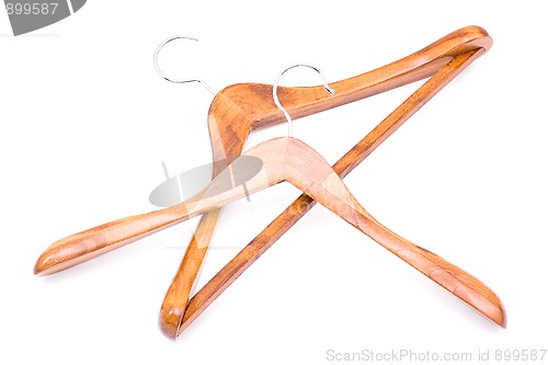 Image of Two clothes hangers
