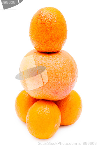 Image of Pyramid of oranges