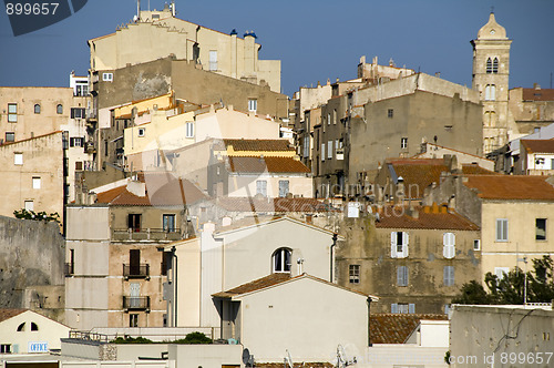 Image of medieval architecture citadel bonifacio corsica