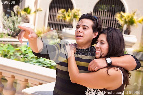 Image of Attractive Hispanic Couple Enjoy the Outdoors
