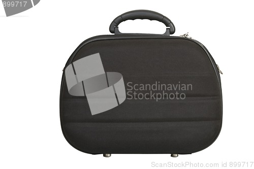 Image of black handbag, modern luggage