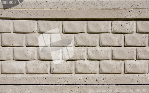 Image of Concrete textured tiled brick wall