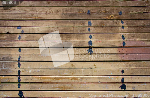 Image of Old wooden plank background